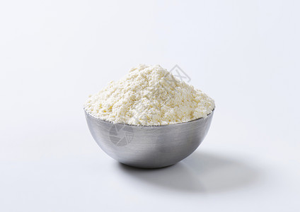 面粉粉小麦面粉碗食物糕点烘烤白色地面盘子谷物用途淀粉粉末背景