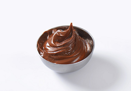 黑桃巧克力扩散黄油软糖榛子奶油金属漩涡小吃甜点坚果配料图片