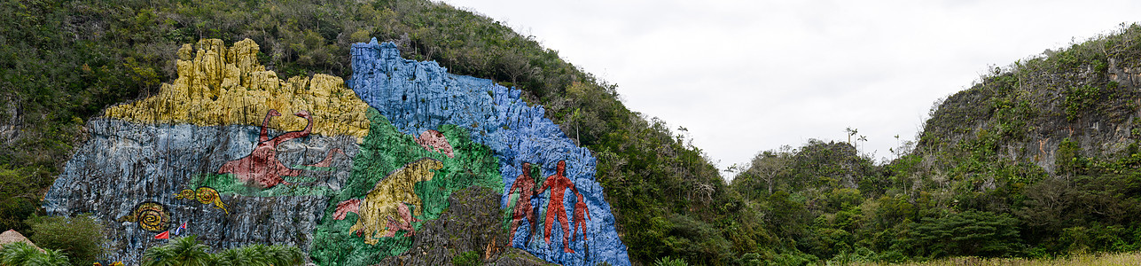 维纳莱斯谷前史的穆拉尔旅游地标壁画图片