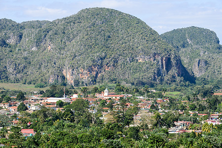 古巴比纳莱斯镇和山谷村庄天空国家公园种植园烟草旅行游客遗产棕榈图片