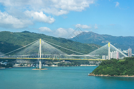 香港廷九桥地标海洋建筑海岸建筑学天空旅行摩天大楼码头港口图片