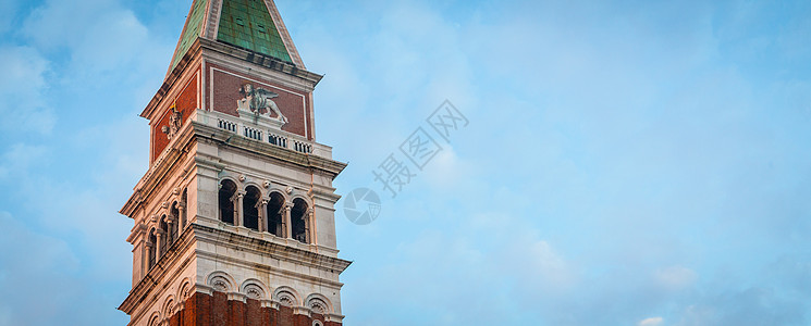 威尼斯  坎帕尼莱圣马尔科地标分数正方形旅游城市旅行广场天空大教堂晴天图片