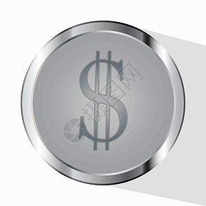 钱 线符号向量 支付服务提供商 硬币和美分的美元符号被隔离在白色背景上 平面样式设计 经营理念 单色图片