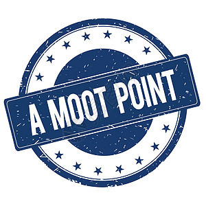 一个moot Point 印章标志背景图片