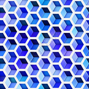 渐变立方体平铺 无缝多色图案打印创造力网络织物盒子马赛克插图墙纸几何学正方形背景图片