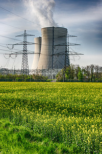 冷却塔核花粉厂蒸汽燃料环境植物工厂活力力量排放电源生态图片
