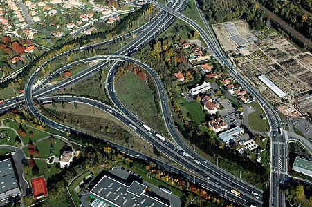 法国波尔多高速公路空中视线图片