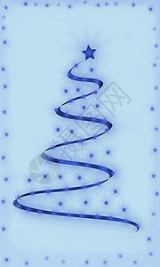 摘要 现代圣诞树 圣诞卡片场景贺卡星星蓝色图案背景图片