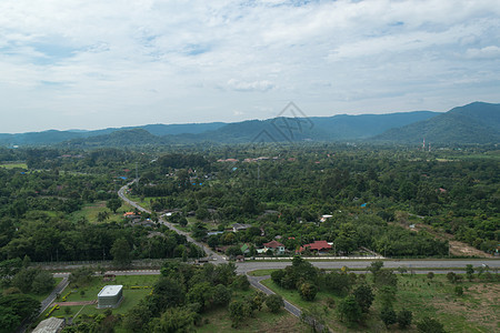 Thailand的水坝概况建筑天空旅游城市森林景观建筑学海岸村庄地标图片