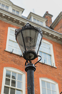 原伦敦燃气灯地标古董电气天空玻璃煤气灯路灯历史性灯柱金属图片