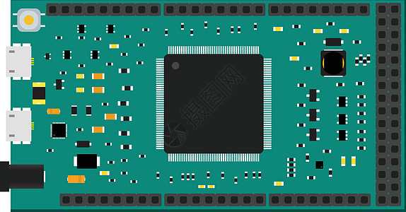 带有微控制器的DIY电子巨型板图片