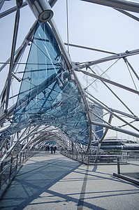 金属结构玻璃天花人行天桥旅行景观框架技术街道工程建造建筑蓝色建筑学图片
