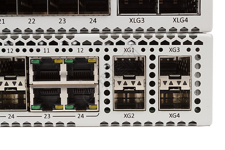 带有 SFP 槽的 Gigabit 以太网开关双绞线光学电子工业架子电讯纤维电缆局域网路由器图片