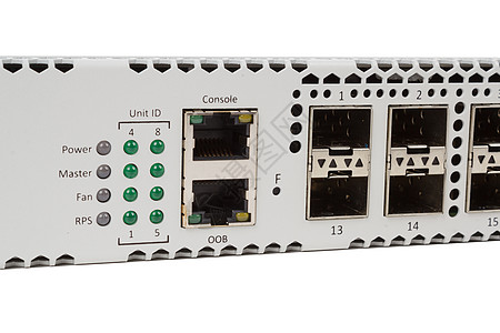 带有 SFP 槽的 Gigabit 以太网开关数据中心工业连接器速度电讯界面纤维双绞线中心转换器图片