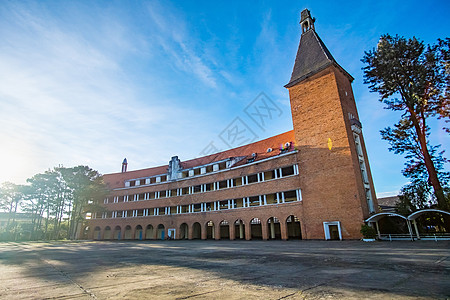 教育学大学景观校园皇家建筑建筑师园林风景艺术松树巅峰图片