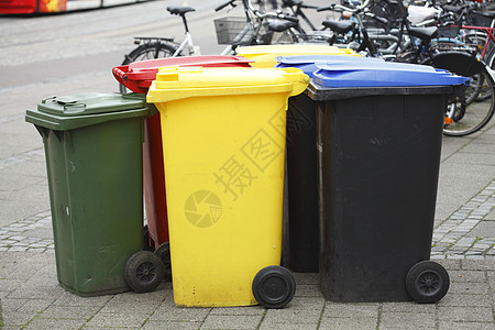 循环回收箱回收垃圾桶垃圾食物垃圾箱塑料图片