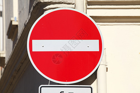 德国 欧洲 德国单行路标单行街道路标志交通街道单行道路牌图片