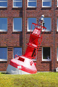 红泡红色设备助航浮标外景联盟图片