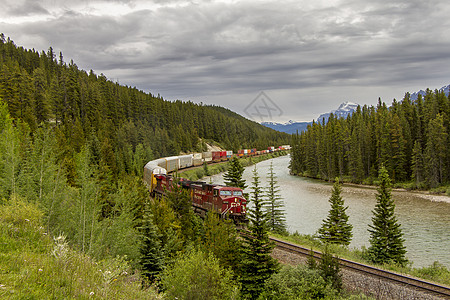 加拿大太平洋货运火车国家公园图片