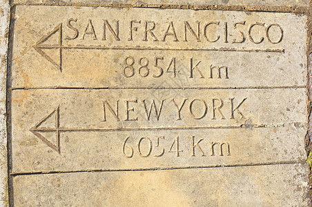 道路标识棕色街道标记路标石头背景图片
