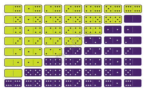 多米诺黄色 灰色背景的28块图片