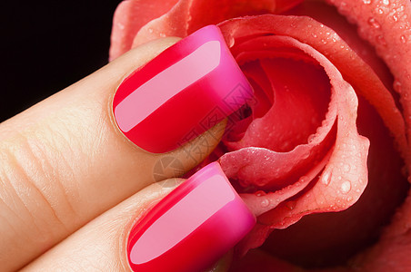 红指甲油艺术女孩卫生凝胶广告火花手指创造力美学图片
