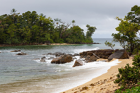 马达加斯加马苏阿拉国家公园景观图景旅游海洋海滩天堂太阳石头蓝色海岸全景丛林图片