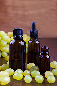 葡萄基本油芳香瓶子护理味道玻璃血清药品治疗水果头发图片