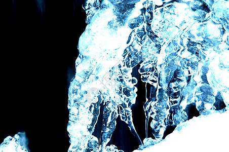 冰雪冰瀑布瀑布冰景景观图片