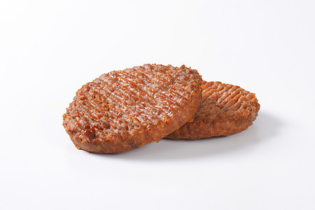 牛肉汉堡包食物红肉地面馅饼背景图片