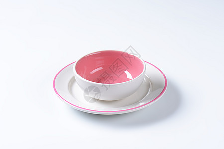 粉红和白白晚餐套餐圆形陶瓷点心制品跑车餐具石器杯子甜点餐盘图片