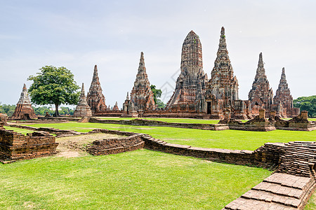 古代佛教寺庙遗产旅行石头草地历史性文化宗教景点宝塔建筑学图片