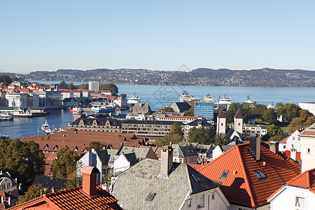 挪威卑尔根阳光缆车时间日光运输棕色目的地旅行蓝色建筑图片