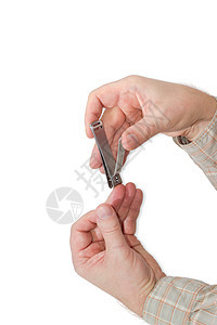 用男性手中的复合杠杆风格中的指甲剪刀护理外貌不锈钢化妆品工具倒刺保养指甲钳美甲图片