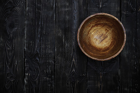 在家吃饭空木碗用具餐具乡村吃饭棕色盘子木头时间静物桌子背景