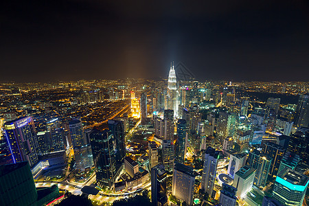 吉隆坡空空中夜景图片