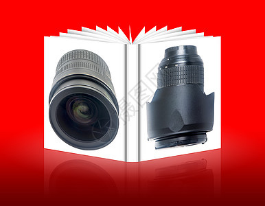 相机目标的书目质量黑色电子白色技术镜片工作室摄影师镜头摄影图片