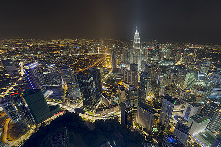 吉隆坡夜间市风景夜生活娱乐办公室商业景点都市房地产城市天线旅游图片