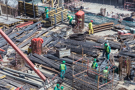 现代建筑物凝聚现场工程财产劳动者项目团队工作建筑学工人基础设施基金会商业图片