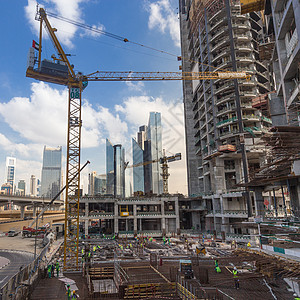 现代建筑物凝聚现场工程商业财产城市工作服摩天大楼项目建设者建筑脚手架基金会图片