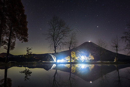 藤湾珍珠精神观光月亮全景星星上帝顶峰珍珠风景地标图片