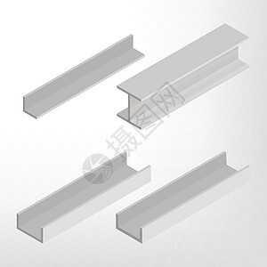 钢梁等距矢量图网络材料建造建筑工具生产插图球座管子瓦工图片