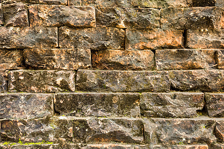 老红砖墙背景纹理啪答声材料墙纸石工风化石方石头石膏水泥石墙古董图片