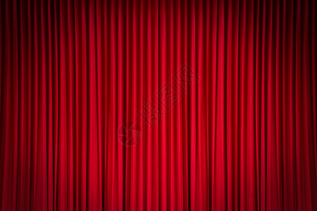 红幕幕天鹅绒入口阴影纺织品舞台展览剧场红色背景图片