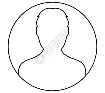 线性人头像行政互联网界面按钮社会头发工人电脑商业插图背景图片