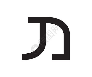 JN 会标概念奢华艺术技术字母品牌互联网团体商业会计丝带图片