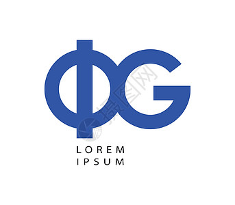 Phi 和 G 标志设计拉丁符号品牌艺术公司身份字体比率作品字母图片