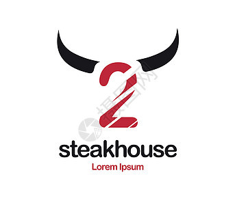 牛排馆标志设计餐厅牛肉牛扒质量烹饪食物烧烤午餐房子徽章图片