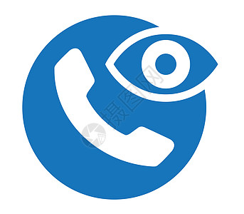 电话和安全手表代理人眼睛信号机构工具技术公司插图服务图片