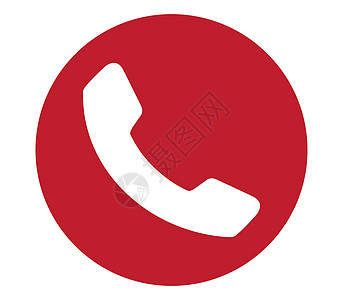 红色电话图标拨号技术办公室网站嗓音通话商业数字圆圈讲话图片